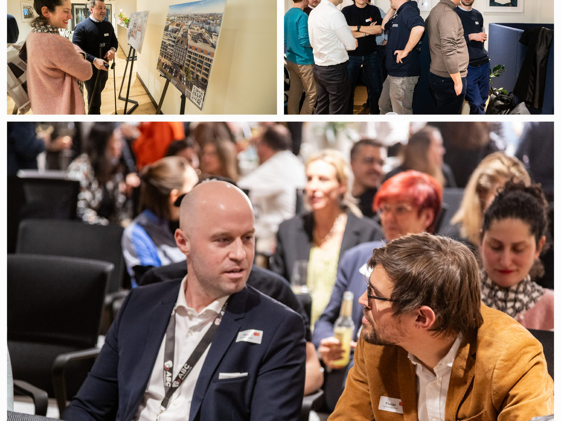 Begrüßung der Gäste zum Networking-Abend in Berlin