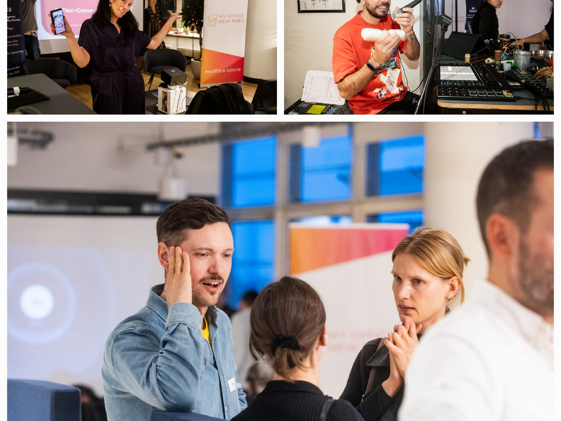 Entspannte Runde beim Ausklang des Flex-Come-Together