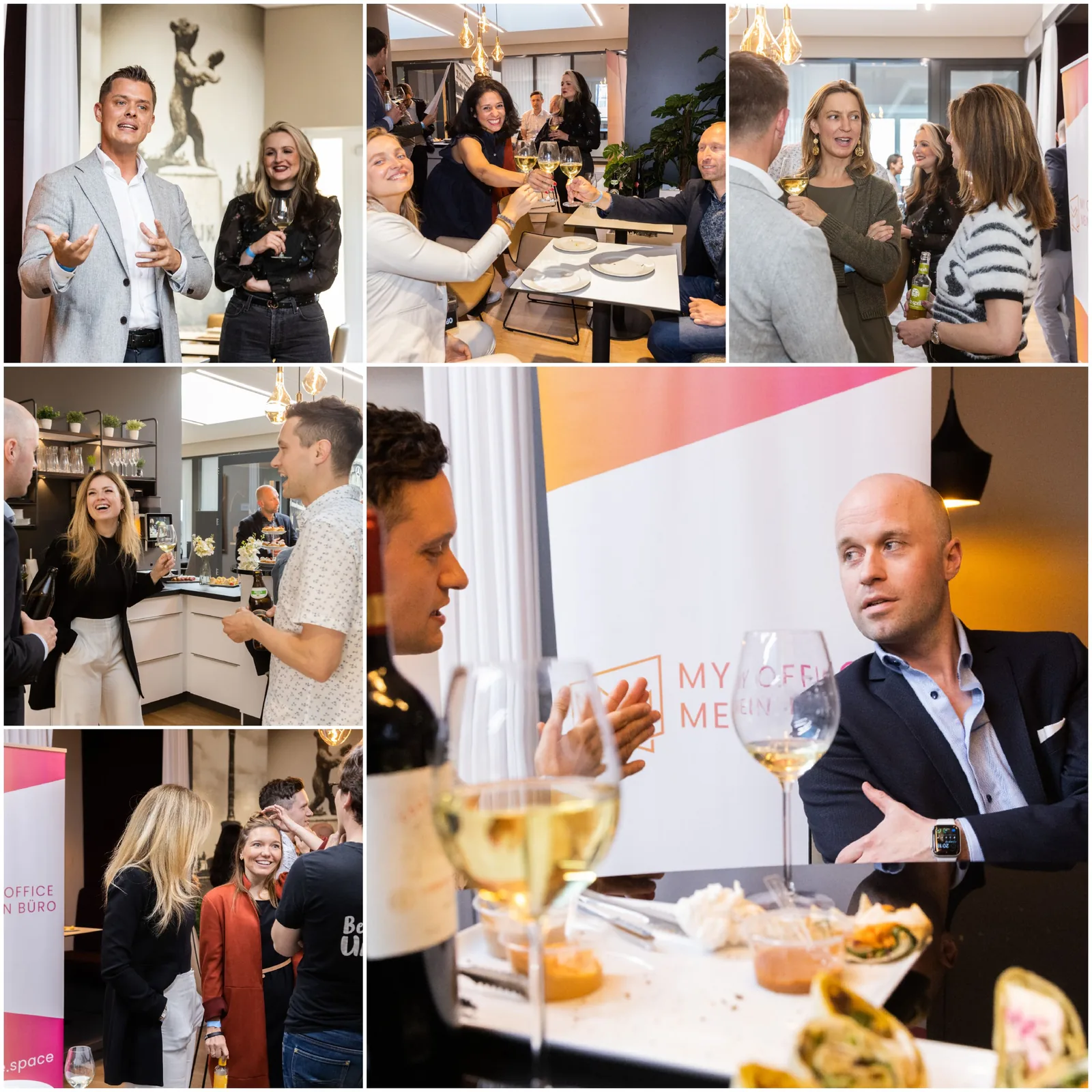 Networking und Fingerfood beim 2. Flex-Come-Together in Berlin